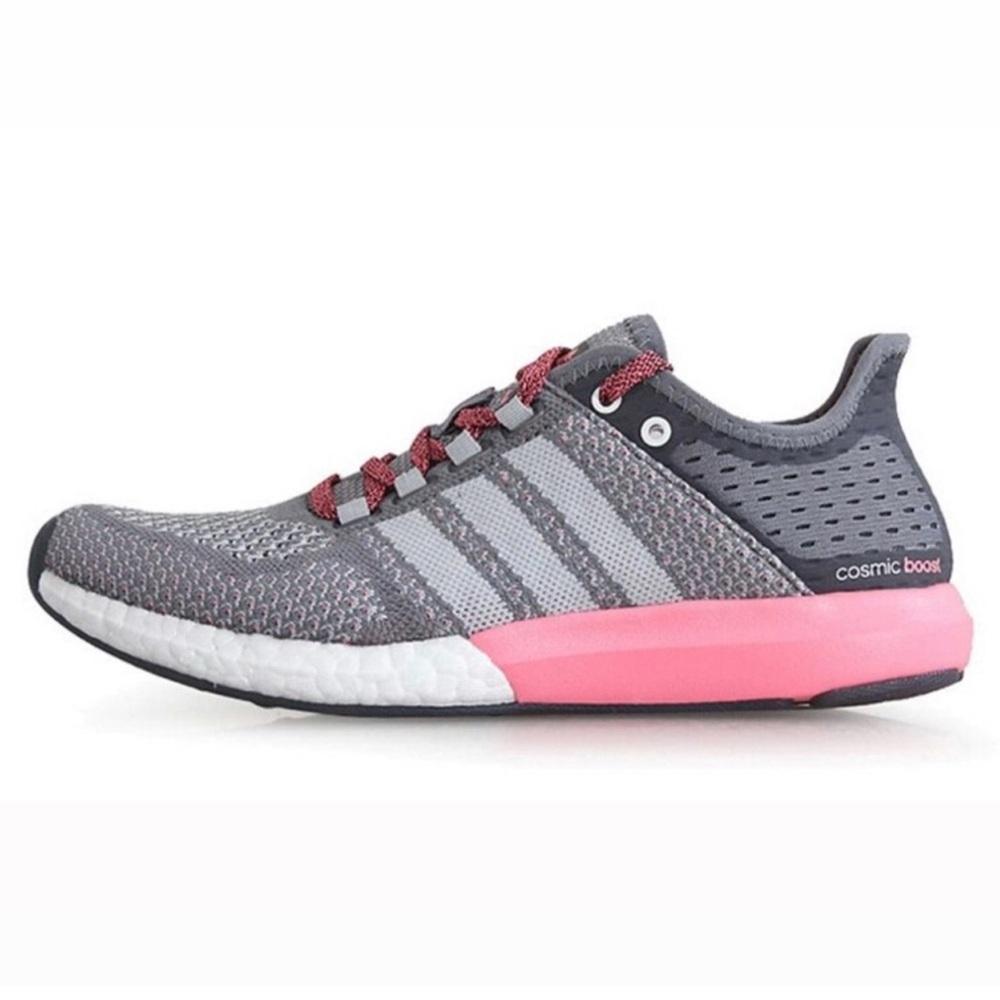 Adidas Women’s Running Shoes Cosmic Boost Size 7 Sneaker Athletic Gray / Pink